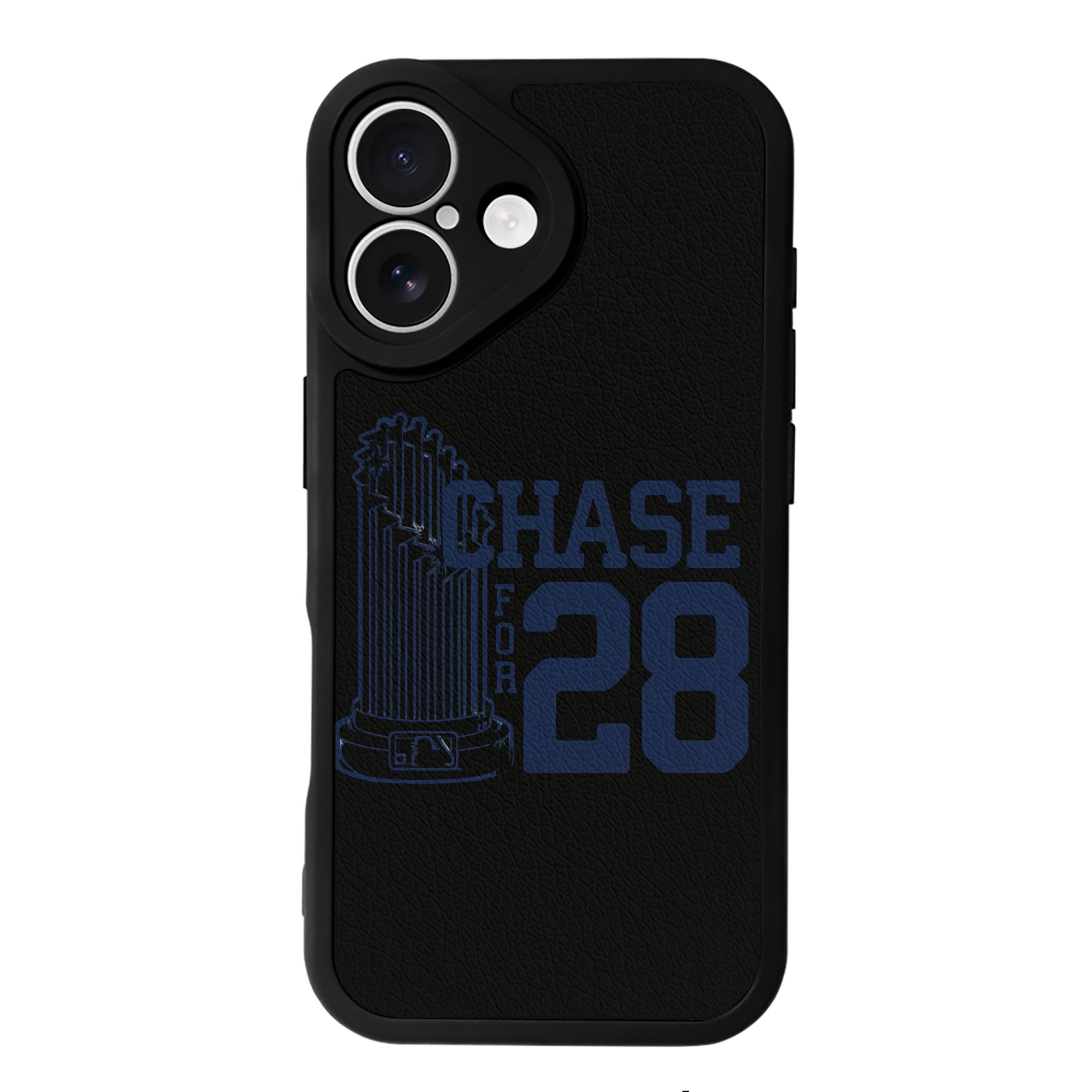 New York Yankees Chase For 28 IPhone 16 Silicone Leather Case – UV Print, Lambskin Texture – Perfect Fit, Wireless Charging Compatible, Scratch Resistant, Precise Cutouts – Stylish Protection For IPhone 16